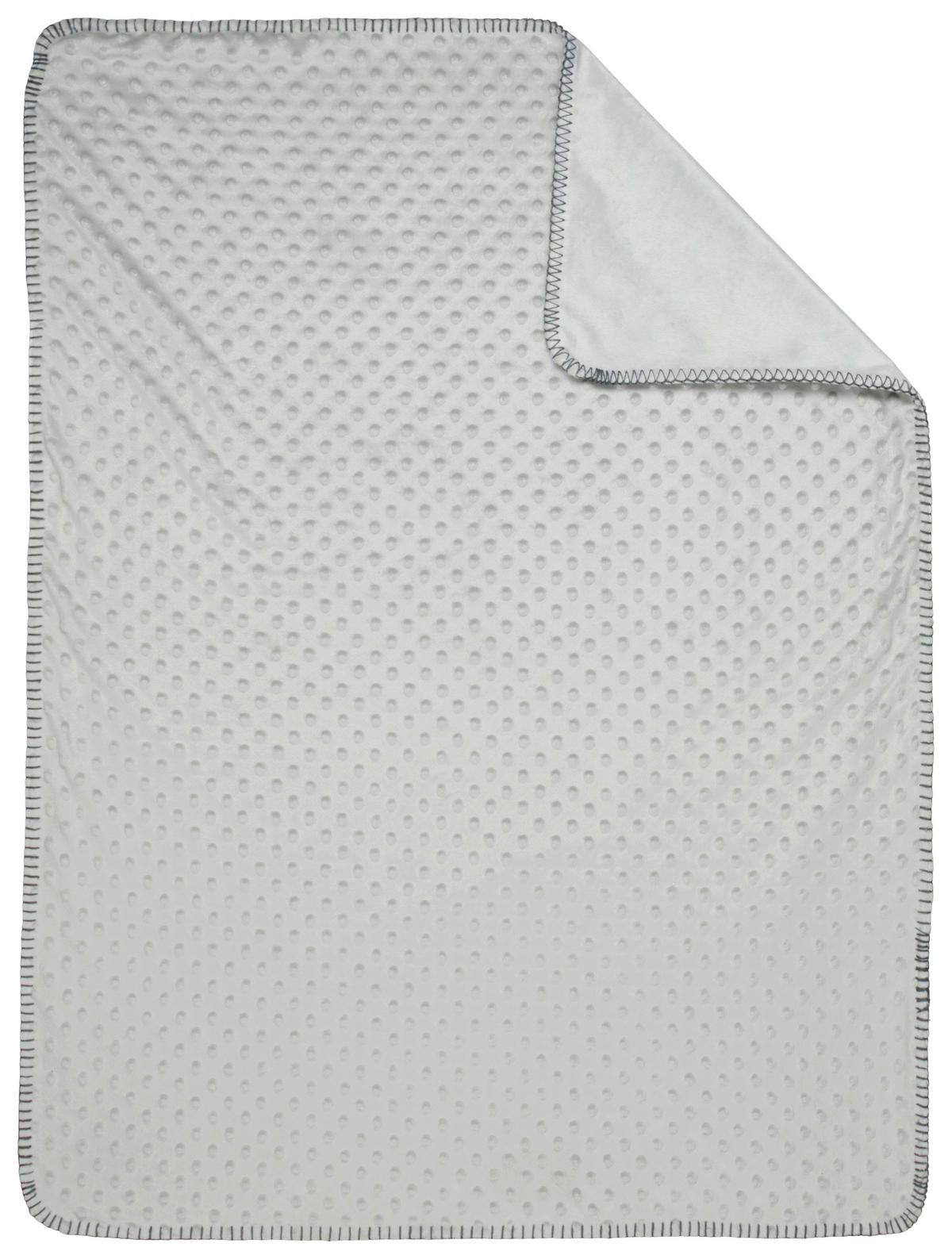 SCHMUSEDECKE Pom Pom  75/100 cm  - Hellgrau, Basics, Textil (75/100cm) - My Baby Lou