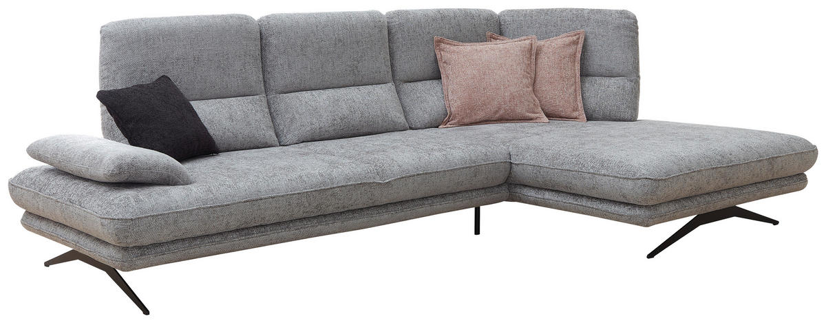 COLȚAR, textil, gri, 309/182 cm - negru/gri, Design, metal/textil (309/182cm) - Stylife