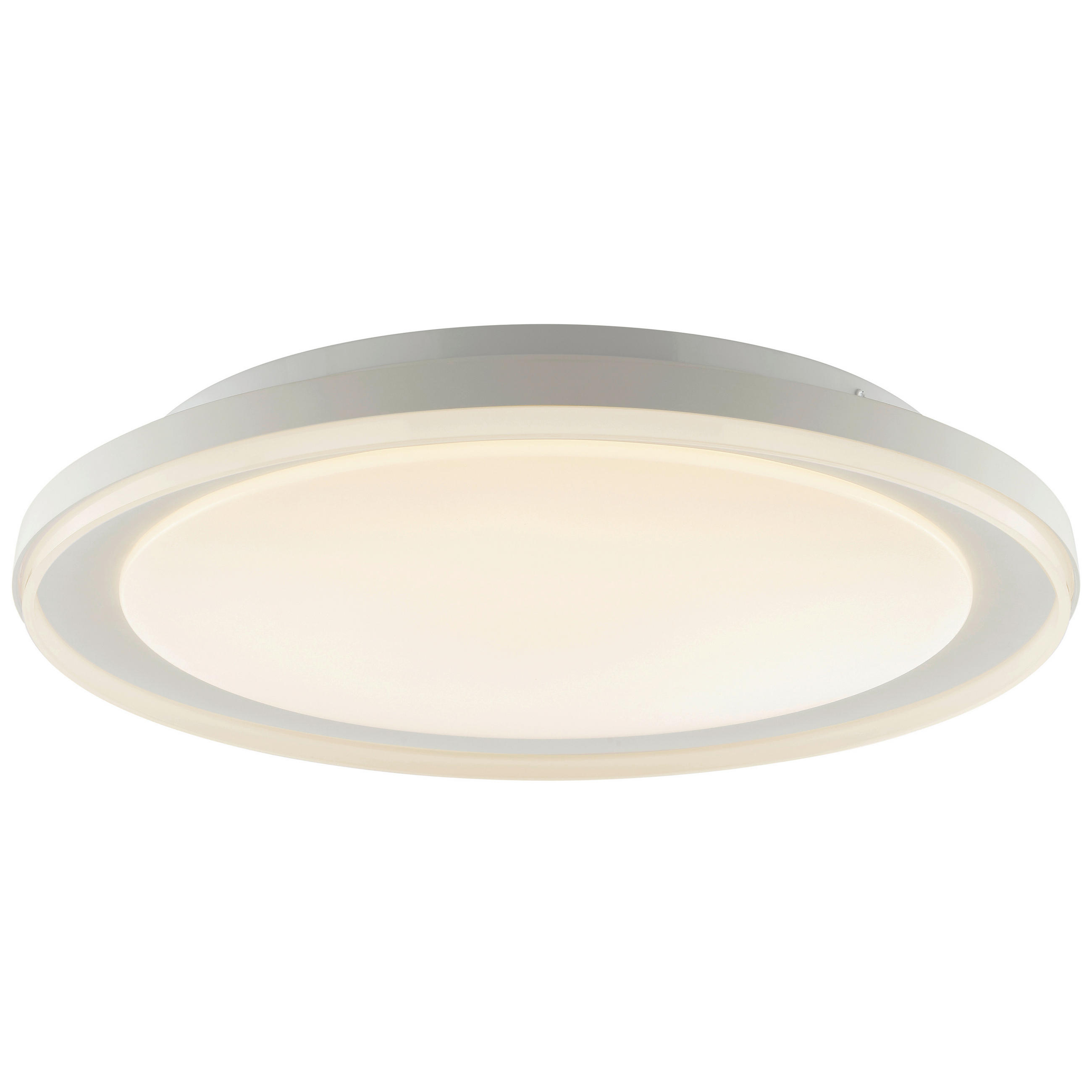 LED PLAFONJERA - bela, Osnovno, metal/plastika (45/9,5cm)