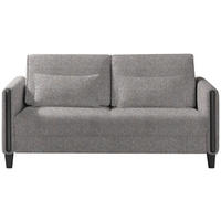 SCHLAFSOFA Webstoff Blau, Braun, Schwarz Fussart wählbar, Stoffauswahl, Rücken echt, Armteil links, Armteil rechts  - Blau/Schwarz, Design, Holz/Textil (174/88/104cm) - Niels Andersson