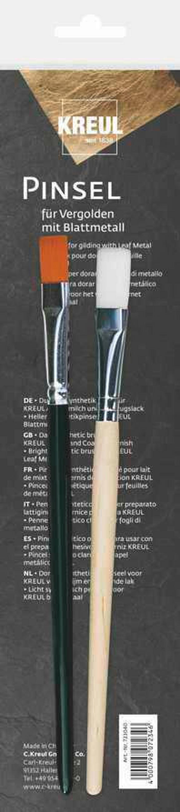 KÜNSTLERPINSEL - Naturfarben/Grün, Basics, Holz (1,3/30,5/7cm)