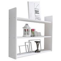 STENSKI REGAL 90/74/20 cm bela  - bela, Basics, les (90/74/20cm) - Livetastic