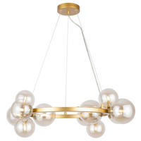 PENDELLEUCHTE  25/137/67 cm   - Goldfarben, Basics, Glas/Metall (25/137/67cm) - MAYTONI