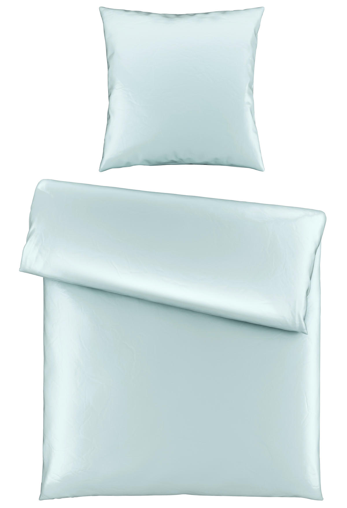 BETTWÄSCHE Satin 155/220 cm  - Silberfarben, Textil (155/220cm) - Novel