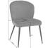 STUHL in Metall, Textil Dunkelgrau - Dunkelgrau, Design, Textil/Metall (49,5/81,5/61,5cm) - Lomoco STUHL in Metall, Textil Dunkelgrau - Dunkelgrau, Design, Textil/Metall (49,5/81,5/61,5cm) - Lomoco