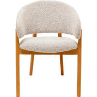 ARMLEHNSTUHL   Webstoff  Grau, Eichefarben  - Eichefarben/Grau, Basics, Holz/Textil (58/87/57cm) - Kare-Design