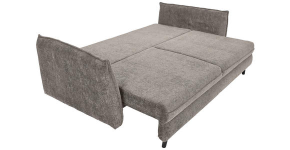 SCHLAFSOFA Chenille Greige  - Greige/Schwarz, KONVENTIONELL, Holz/Textil (238/99/108cm) - Carryhome