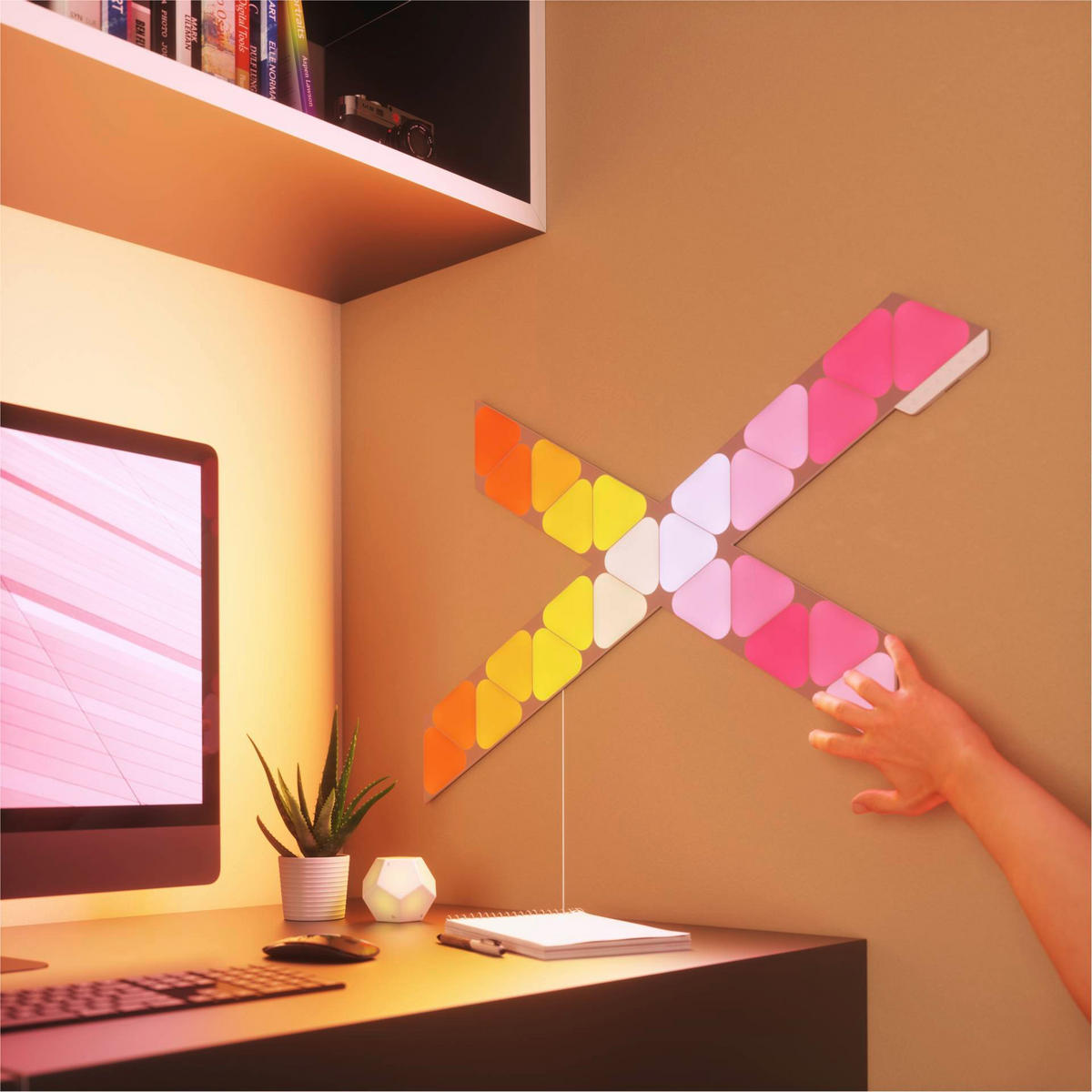 Nanoleaf Triangles 10er Mini Erweiterungsset 10/11.5/0.6 cm   - Weiß, Basics, Kunststoff (10/11.5/0.6cm)
