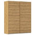 SCHWEBETÜRENSCHRANK  in Eichefarben  - Eichefarben, Design, Holzwerkstoff/Kunststoff (181/223/68cm) - Novel