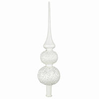 CHRISTBAUMSPITZE  - Weiß, LIFESTYLE, Glas (33cm) - X-Mas