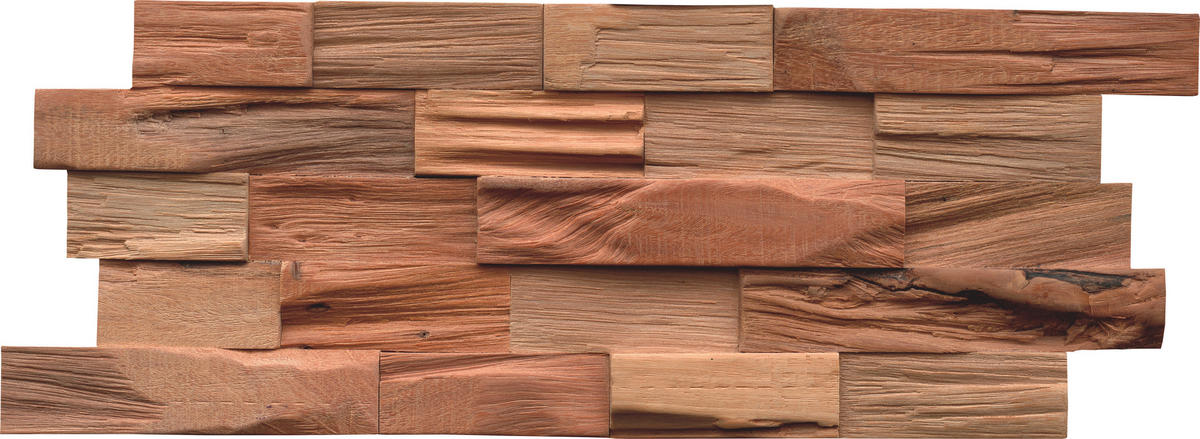WANDVERKLEIDUNG 5 Stück  - Hellbraun, Basics, Holz (50/20/1.8cm)