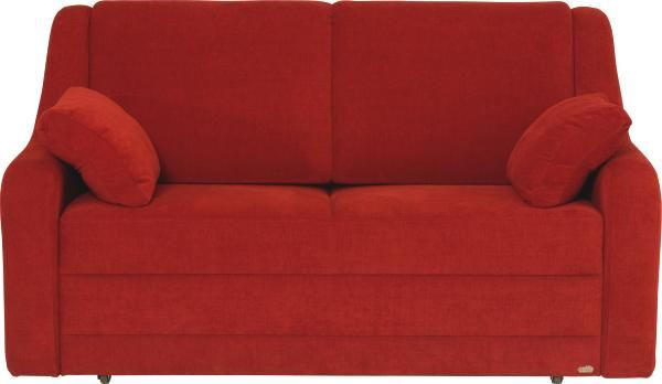 SCHLAFSOFA in Rot  - Rot/Schwarz, KONVENTIONELL, Kunststoff/Textil (158/88/91cm) - Sedda
