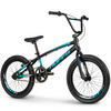 BMX 20 Zoll  - Schwarz/Hellblau, Basics, Metall (73,5/95/145cm)