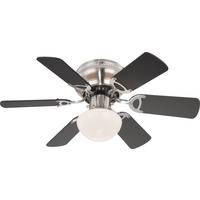 STROPNÝ VENTILÁTOR, 76/28 cm  - farba buka/grafitová, Konventionell, kov/drevo (76/28cm)