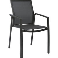 STAPELSESSEL Aluminium Anthrazit, Dunkelgrau  - Dunkelgrau/Anthrazit, Basics, Textil/Metall (58/90/61cm) - Stern