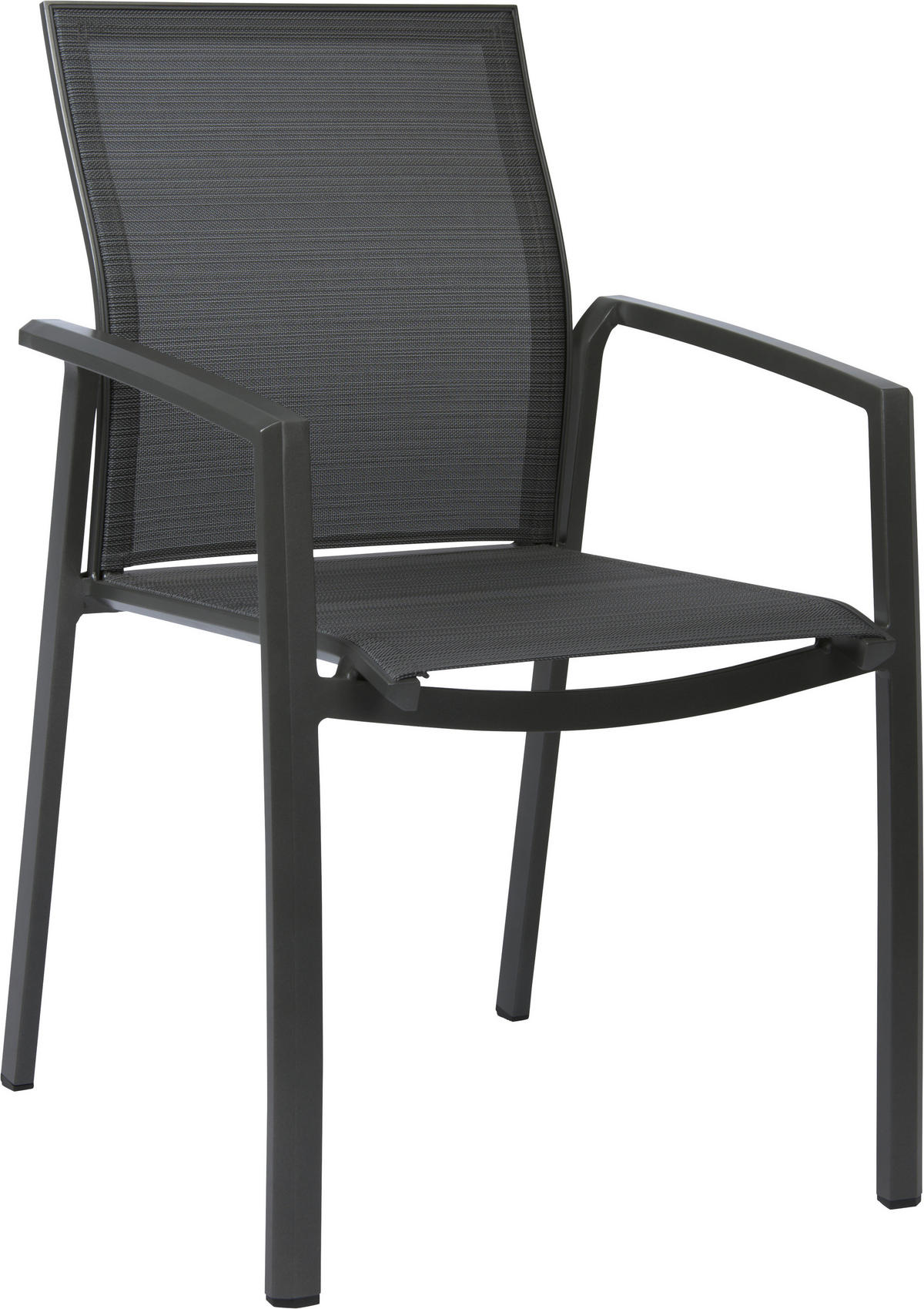 STAPELSESSEL Aluminium Anthrazit, Dunkelgrau  - Dunkelgrau/Anthrazit, Basics, Textil/Metall (58/90/61cm) - Stern