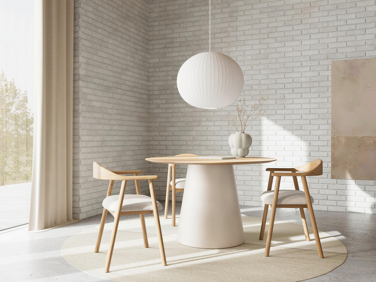 ARMLEHNSTUHL   Webstoff  Naturfarben, Beige  - Beige/Naturfarben, KONVENTIONELL, Holz/Textil (56/76/54cm) - MID.YOU