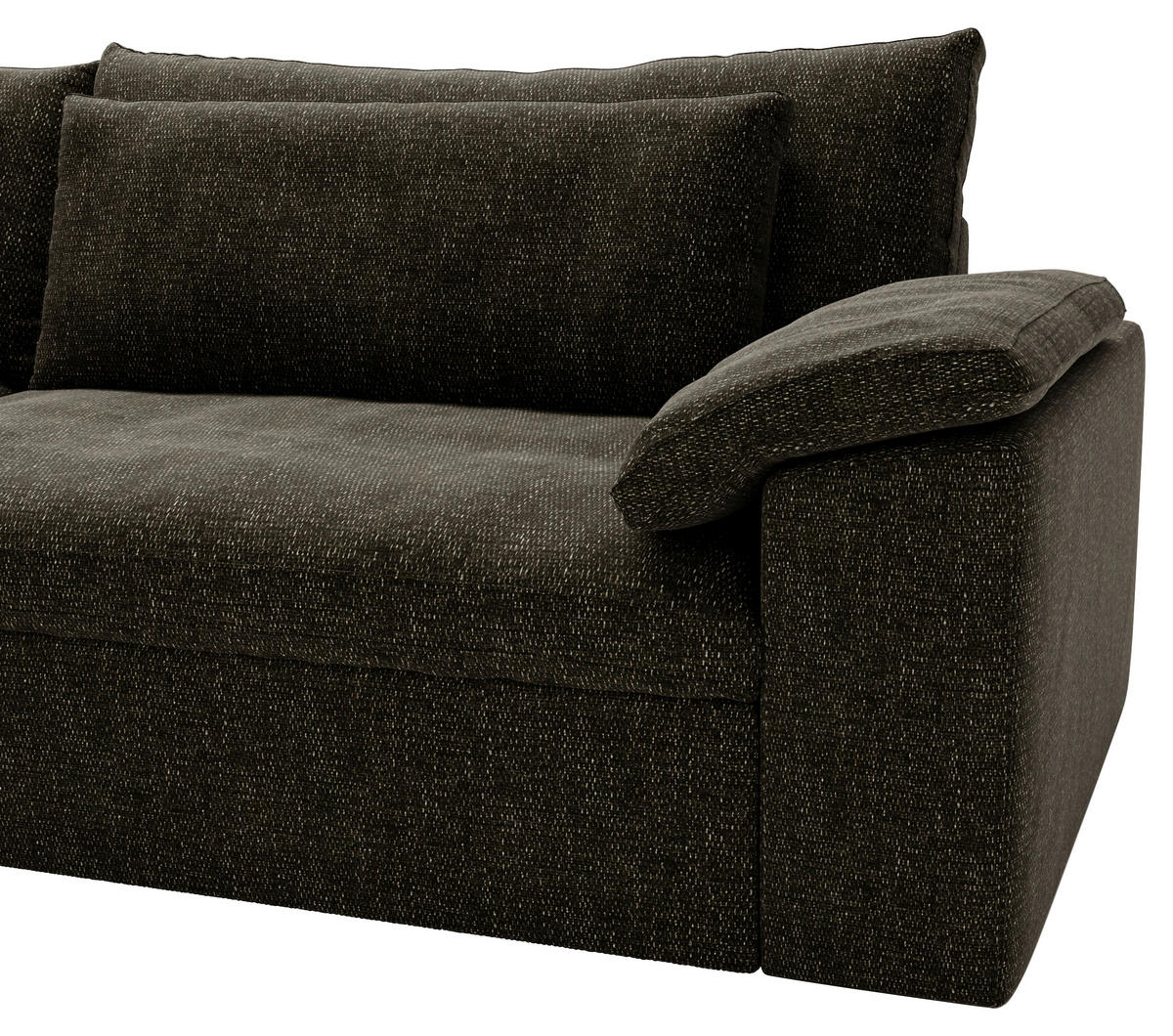 ECKSOFA  in Webstoff Schwarz  198/306 cm  - Schwarz, MODERN, Kunststoff/Textil (198/306cm) - Carryhome