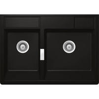 SPÜLE KALM175MNGT  - Schwarz, Basics, Stein (90/63cm) - Schock