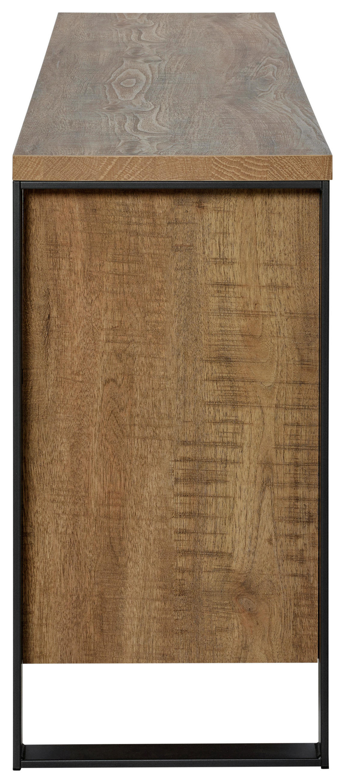 SIDEBOARD 150/76,2/39,5 cm  in Eichefarben  - Eichefarben/Anthrazit, Modern, Holzwerkstoff/Metall (150/76,2/39,5cm) - MID.YOU