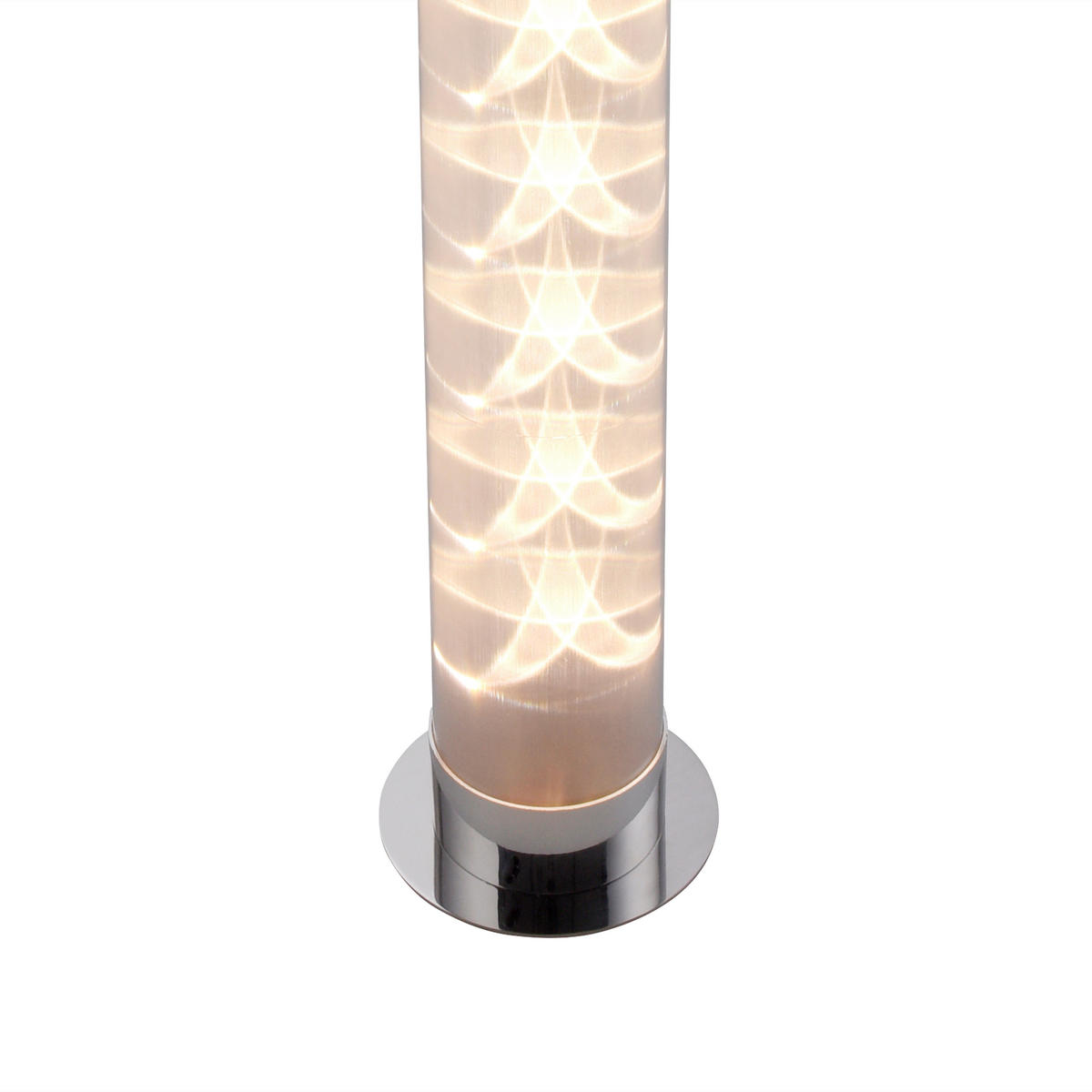 PODNA LED LAMPA - boja hroma, Osnovno, metal/plastika (8/8/100,3cm)