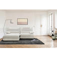 ECKSOFA Creme Cord  - Creme/Schwarz, KONVENTIONELL, Kunststoff/Textil (173/244cm) - Carryhome