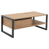 COUCHTISCH 100/55/40 cm rechteckig Eichefarben, Anthrazit  - Eichefarben/Anthrazit, KONVENTIONELL, Holzwerkstoff (100/55/40cm) - MID.YOU
