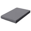 BOXSPRING-SPANNLEINTUCH 90-100/190-220 cm Jersey  - Grau, Basics, Textil (90-100/190-220cm) - Schlafgut