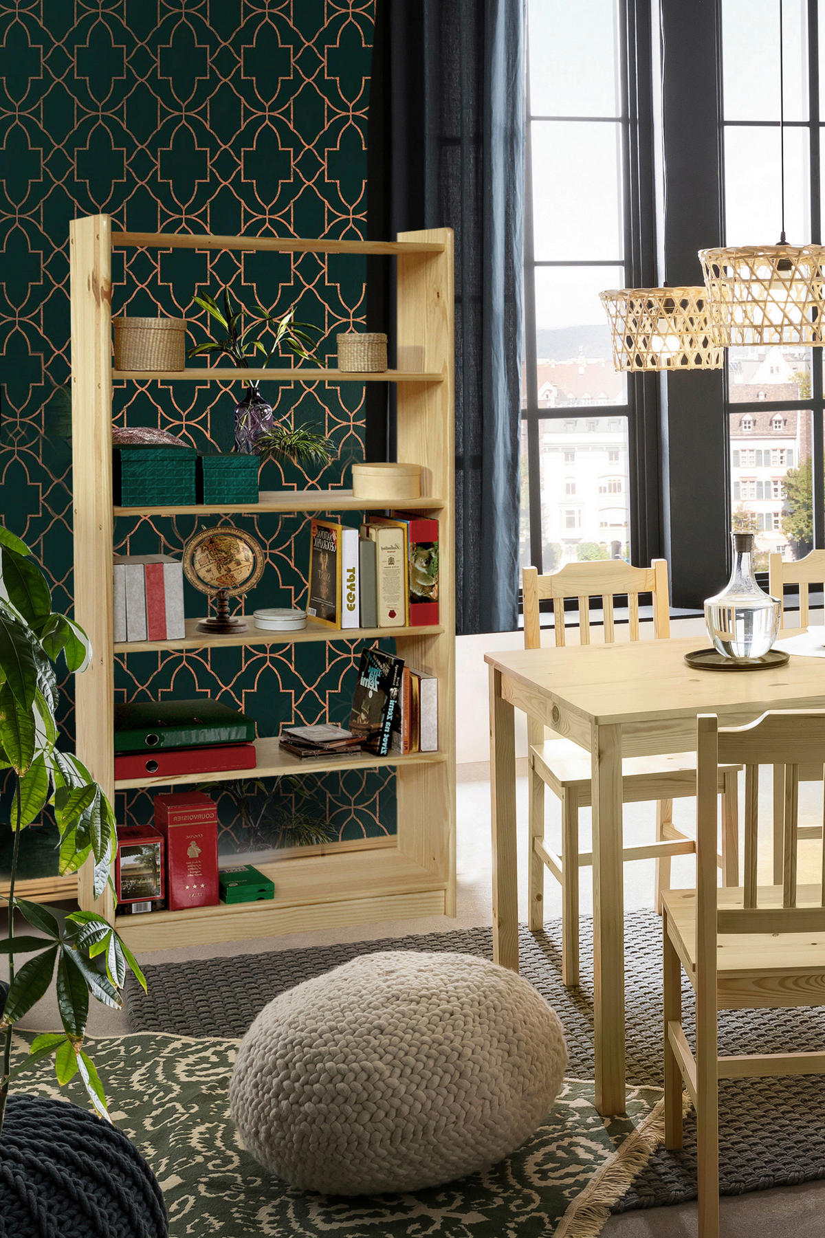 HYLLA i 80/170/30 cm naturfärgad  - naturfärgad, Natur, trä (80/170/30cm) - Livetastic