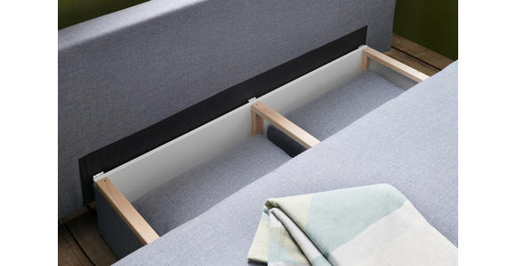 SCHLAFSOFA  in Grau  - Chromfarben/Grau, Design, Textil/Metall (197/88/89cm) - Xora