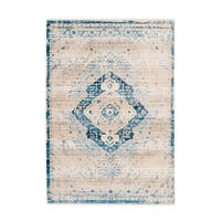 VINTAGE KOBEREC, 160/230 cm modrá, krémová - modrá/krémová, Basics, textil (160/230cm) - Kayoom