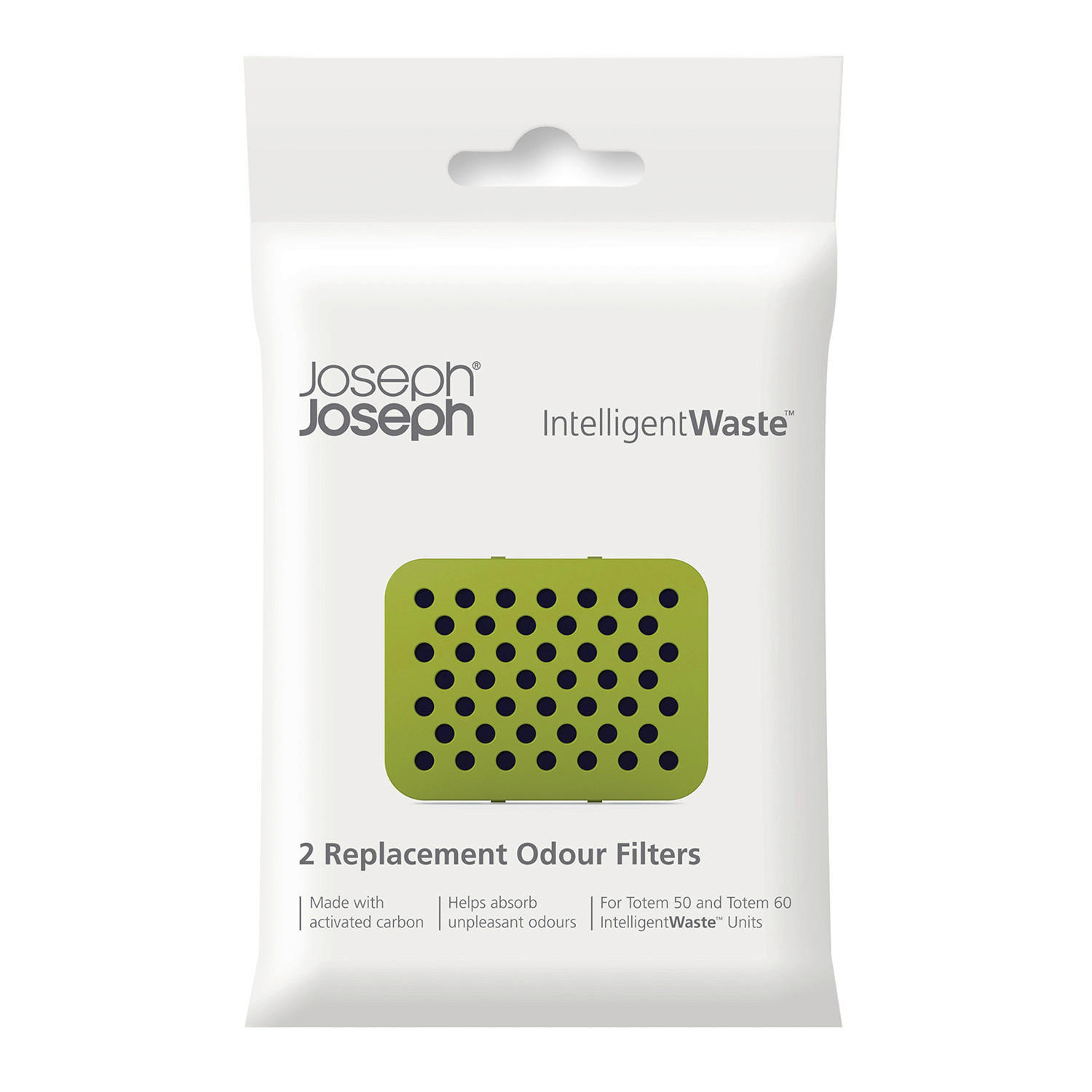 UGLJENI FILTER - crna, Basics, kamen (7/0,5/9,5cm) - Joseph Joseph