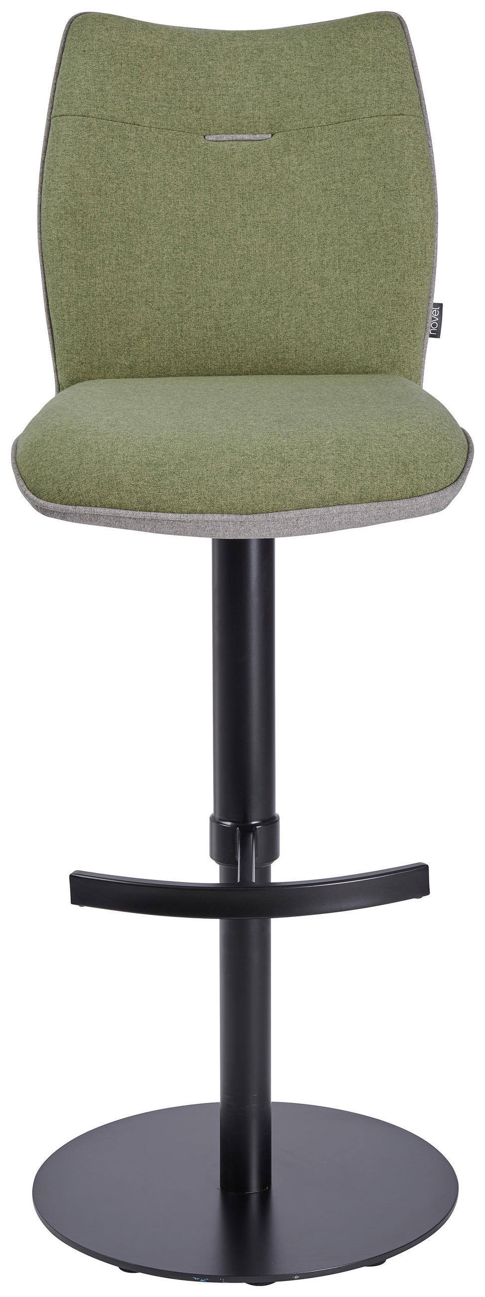 BARHOCKERMetall, Textil Grün, Schwarz  - Schwarz/Grün, Design, Textil/Metall (42/88-113/55cm) - Novel