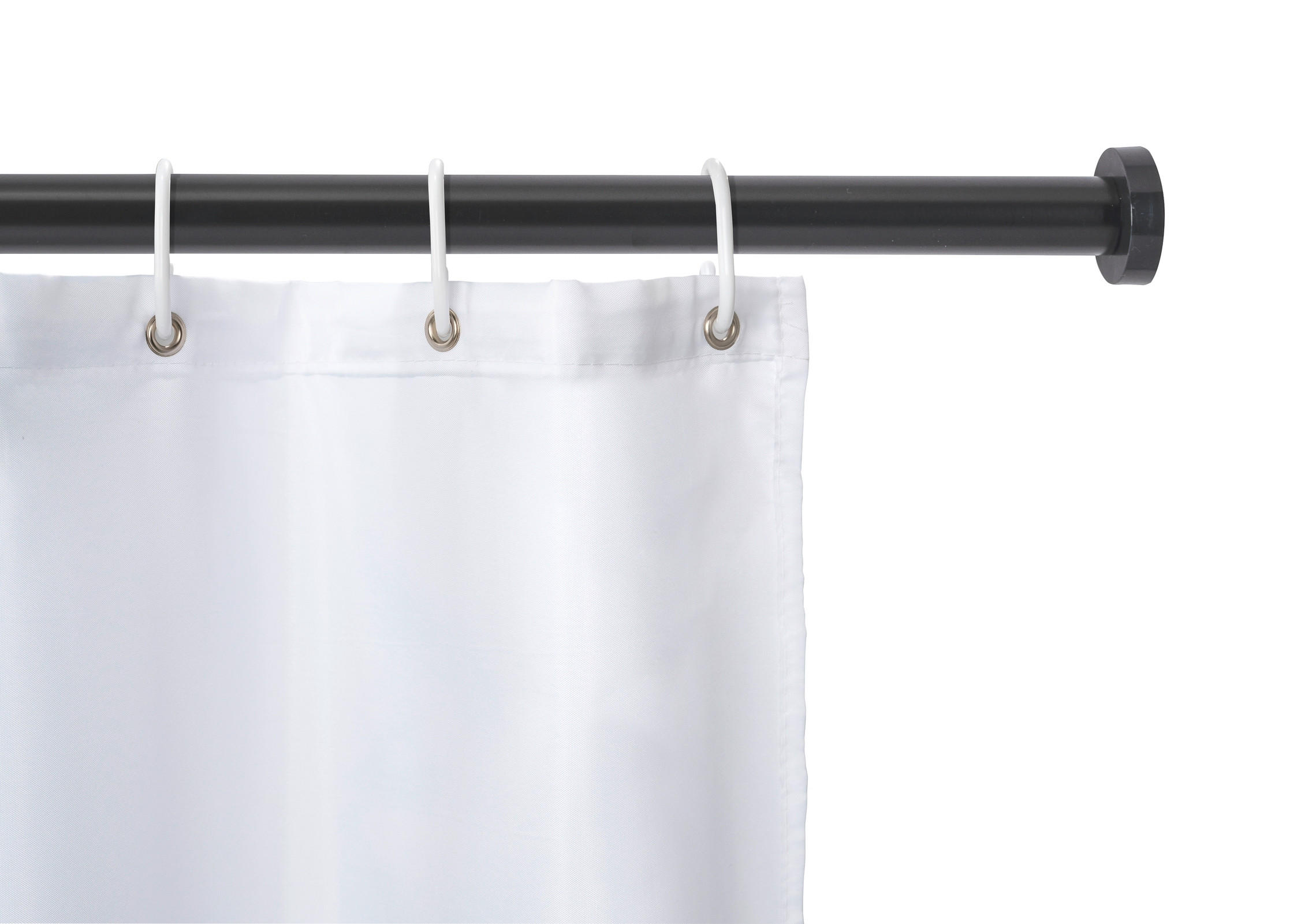 DUSCHSTANGE - Schwarz, KONVENTIONELL, Metall (110-185cm) - Schöner Wohnen