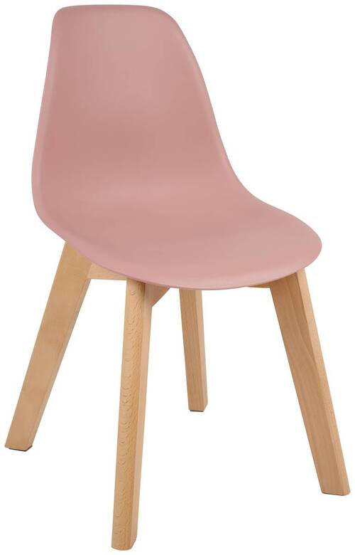 KINDERSTUHL - Pink/Buchefarben, MODERN, Holz/Kunststoff (33/57/38cm) - P & B