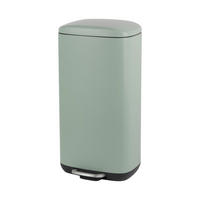 TRETEIMER 30 L  - Schwarz/Grün, Basics, Kunststoff/Metall (34,8/67,4/30,5cm) - Novel