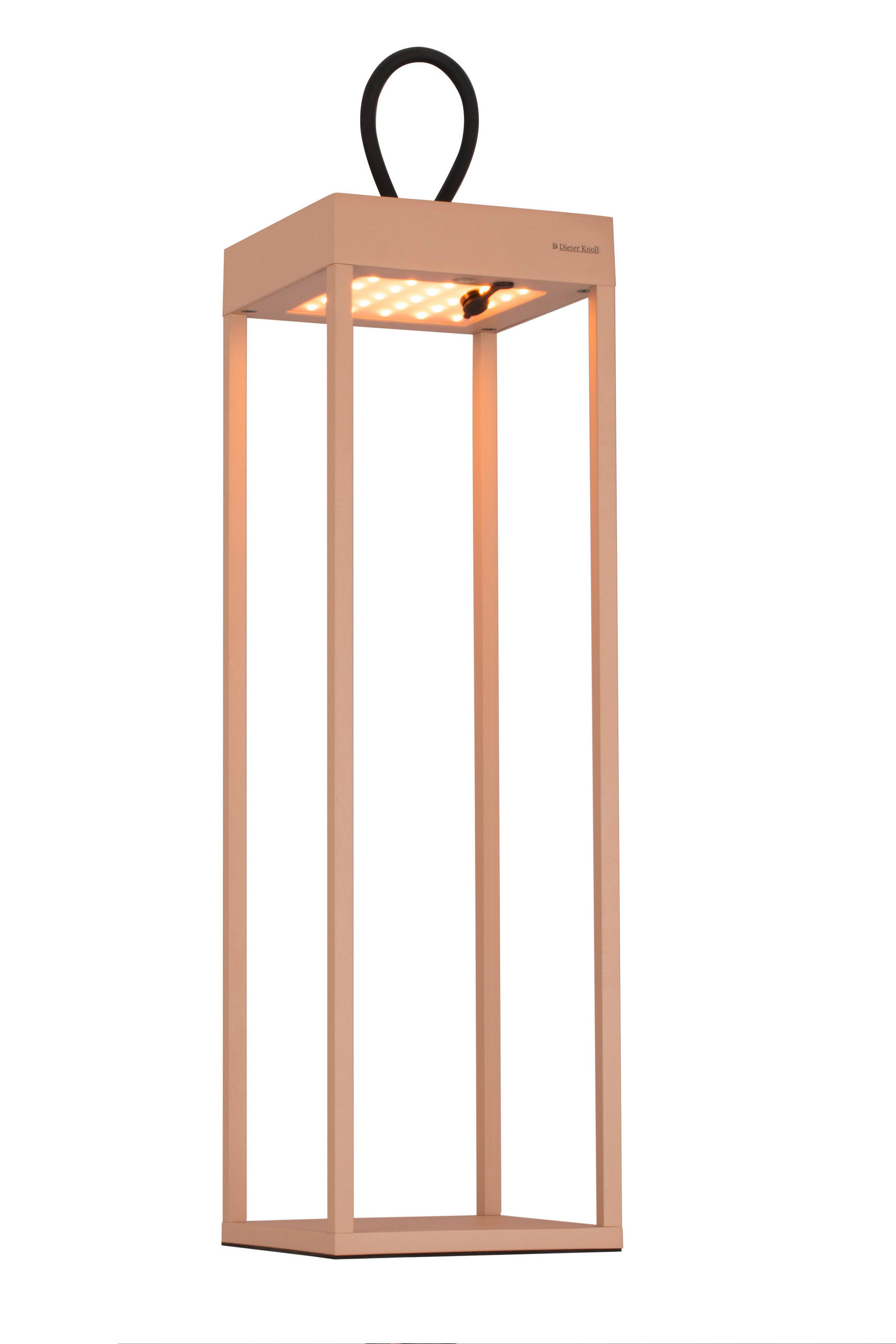 STOLNÍ LAMPA NA BATERIE 15/15/50 cm - pískové barvy, Konvenční, kov/plast (15/15/50cm) - Dieter Knoll