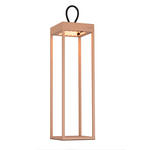 AKKU-TISCHLEUCHTE Miami 15/15/50 cm  - Sandfarben, KONVENTIONELL, Kunststoff/Metall (15/15/50cm) - Dieter Knoll