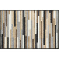 DVEŘNÍ ROHOŽKA, 50/75 cm, béžová, hnědá, šedá - šedá/hnědá, Konvenční, textil/plast (50/75cm) - Esposa