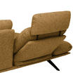 ECKSOFA  in Flachgewebe Currygelb  155/234 cm  - Currygelb/Schwarz, Design, Textil/Metall (155/234cm) - Dieter Knoll