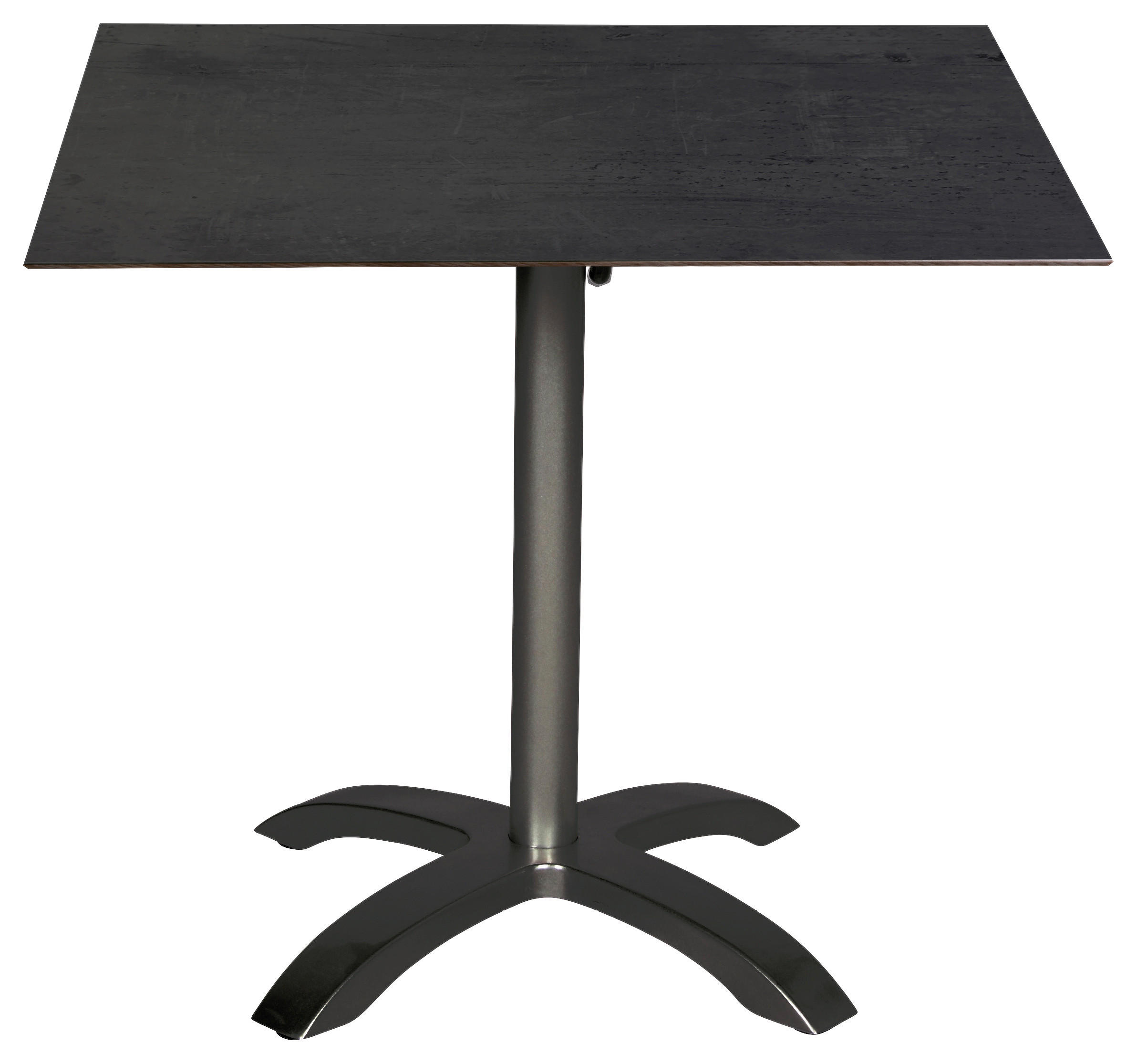 GARTENTISCH Metall, Kunststoff quadratisch  - Anthrazit, MODERN, Kunststoff/Metall (80/72/80cm) - Ambia Garden