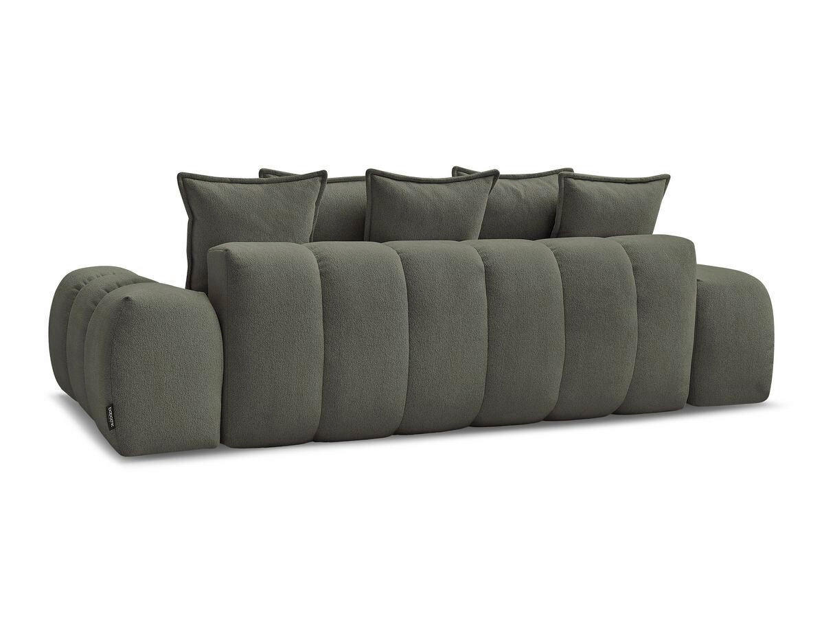 3-SITZER-SOFA EVEREST Flachgewebe Grün  - Schwarz/Grün, MODERN, Kunststoff/Textil (278/90/115cm)