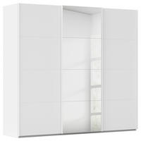 SCHWEBETÜRENSCHRANK 242/223/68 cm 3-türig Weiß  - Weiß, Design, Glas/Holzwerkstoff (242/223/68cm) - Novel