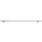 VORHANGSTANGENSET 160 cm  - Edelstahlfarben, Design, Metall (160cm) - Homeware