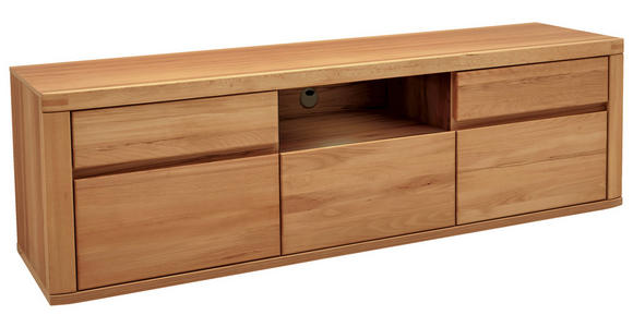 LOWBOARD  194/58/50 cm 2 Schublade(n) Beimöbel erhältlich, stehend  - Kernbuche/Grau, KONVENTIONELL, Holz/Holzwerkstoff (194/58/50cm) - Voleo