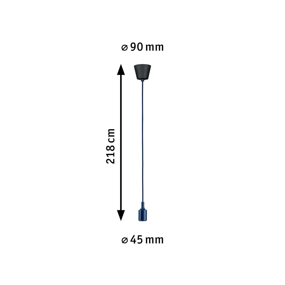 SCHNURPENDEL 9,0/215 cm   - Basics (9,0/215cm) - Paulmann