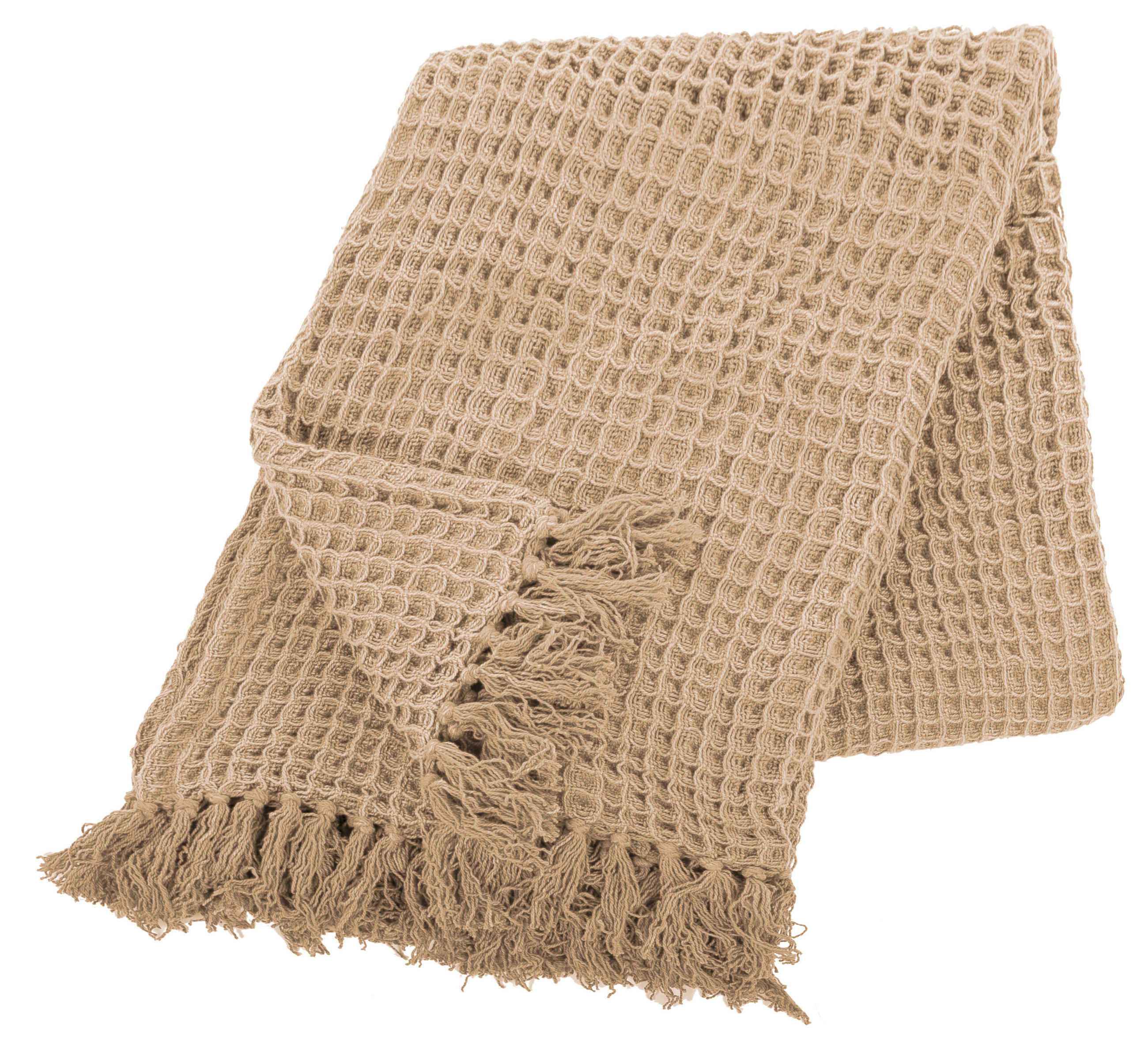 ĆEBE 170/130 cm  WAFFLE  - sivobraon, Konvencionalno, tekstil (170/130cm)
