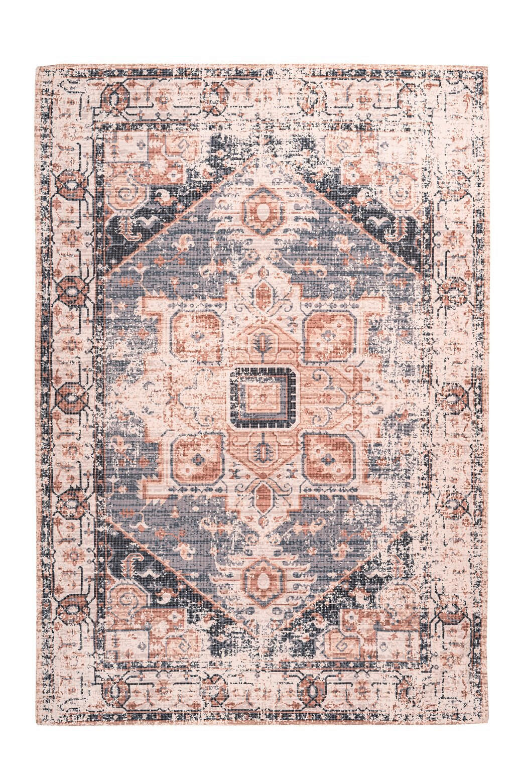FLACHWEBETEPPICH 120/170 cm Indiana 100 Grau / Braun Braun, Grau  - Braun/Grau, KONVENTIONELL, Textil (120/170cm)