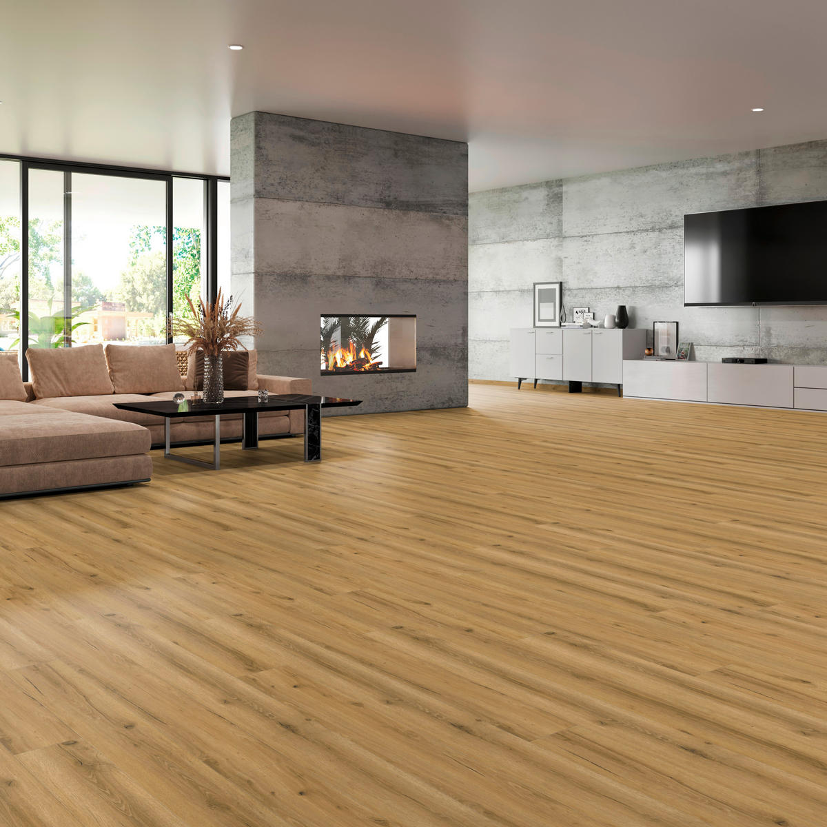 VINYLBODEN GRANDO Eiche Kalahari 100065501  per  m² - Eichefarben, Design, Holzwerkstoff (184/21,6/1cm) - Tilo