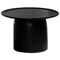 COUCHTISCH Mangoholz massiv 60/40/60 cm rund Schwarz  - Schwarz, Design, Holz (60/40/60cm) - MID.YOU